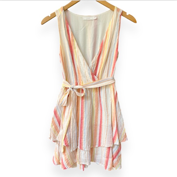 Lush V-Neck Sleeveless Multicolored Dress | Size Small | Metallic Threads | $25 - Picture 3 of 10